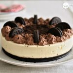 Tarta de Oreo y doble chocolate. Receta muy fácil y sin horno