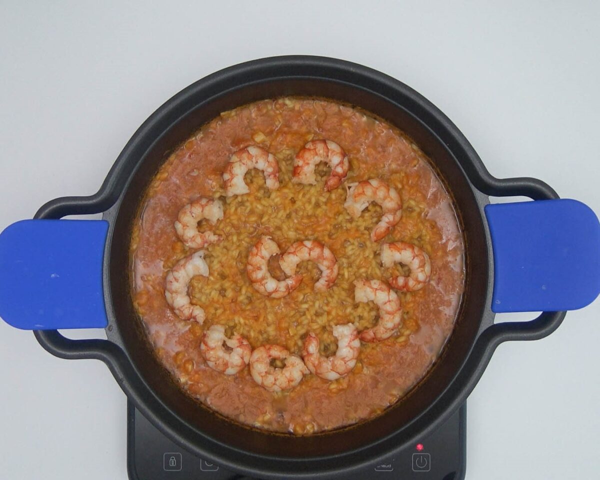 Arroz con gambas
