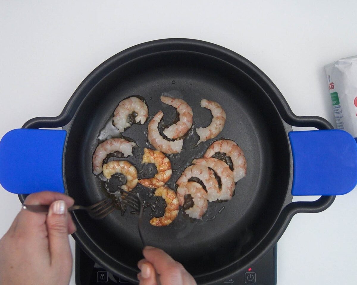 Arroz con gambas