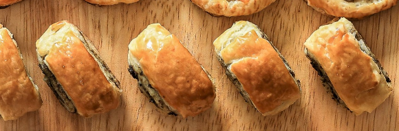 Canapés con hojaldre. 5 ideas de aperitivos navideños