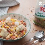 Ensalada de arroz y atún, receta fácil para el verano