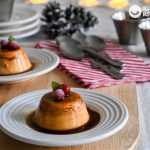 Flan de turrón sin horno. Postre navideño súper fácil
