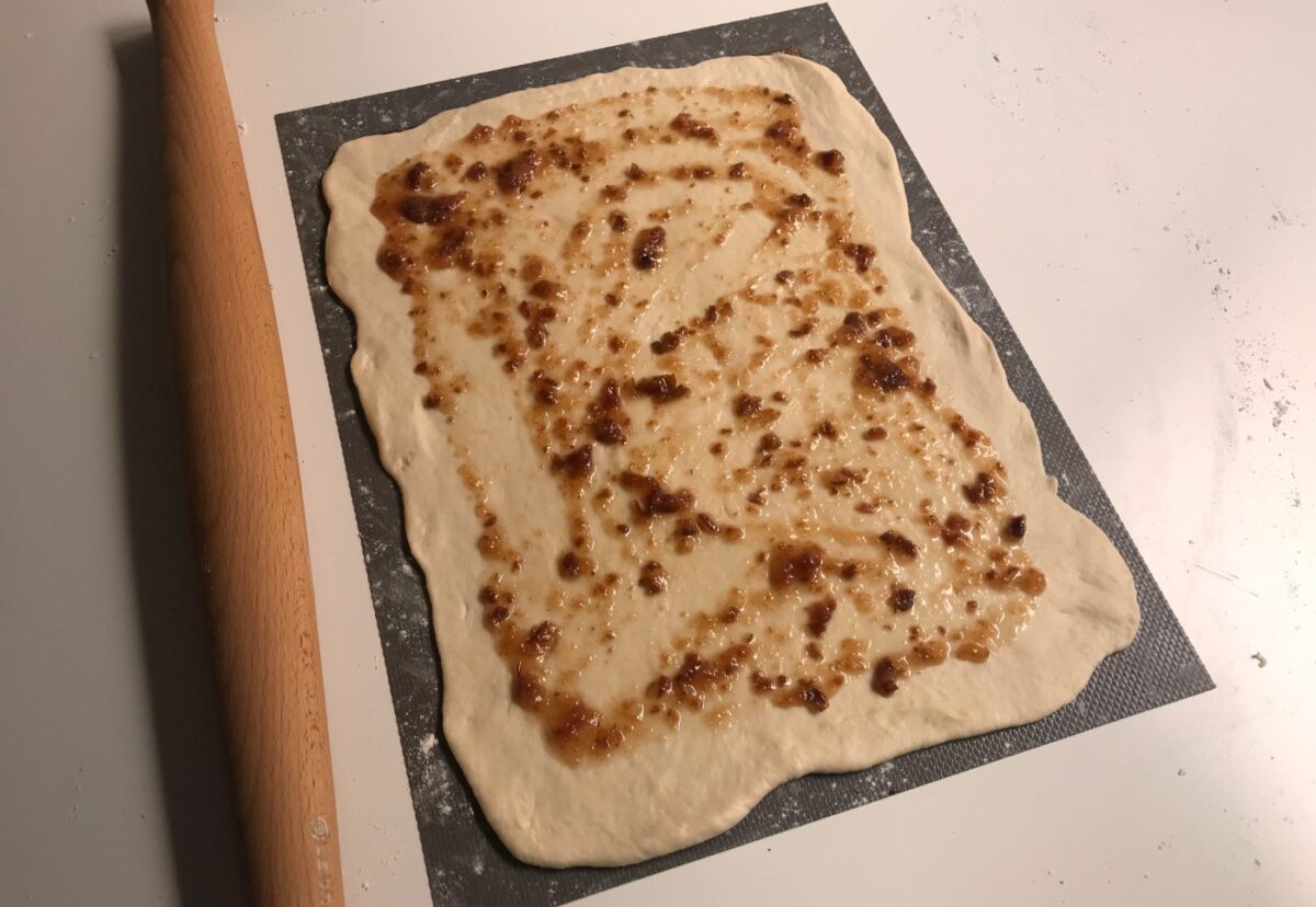 Pan dulce de avellanas. Trenza navideña