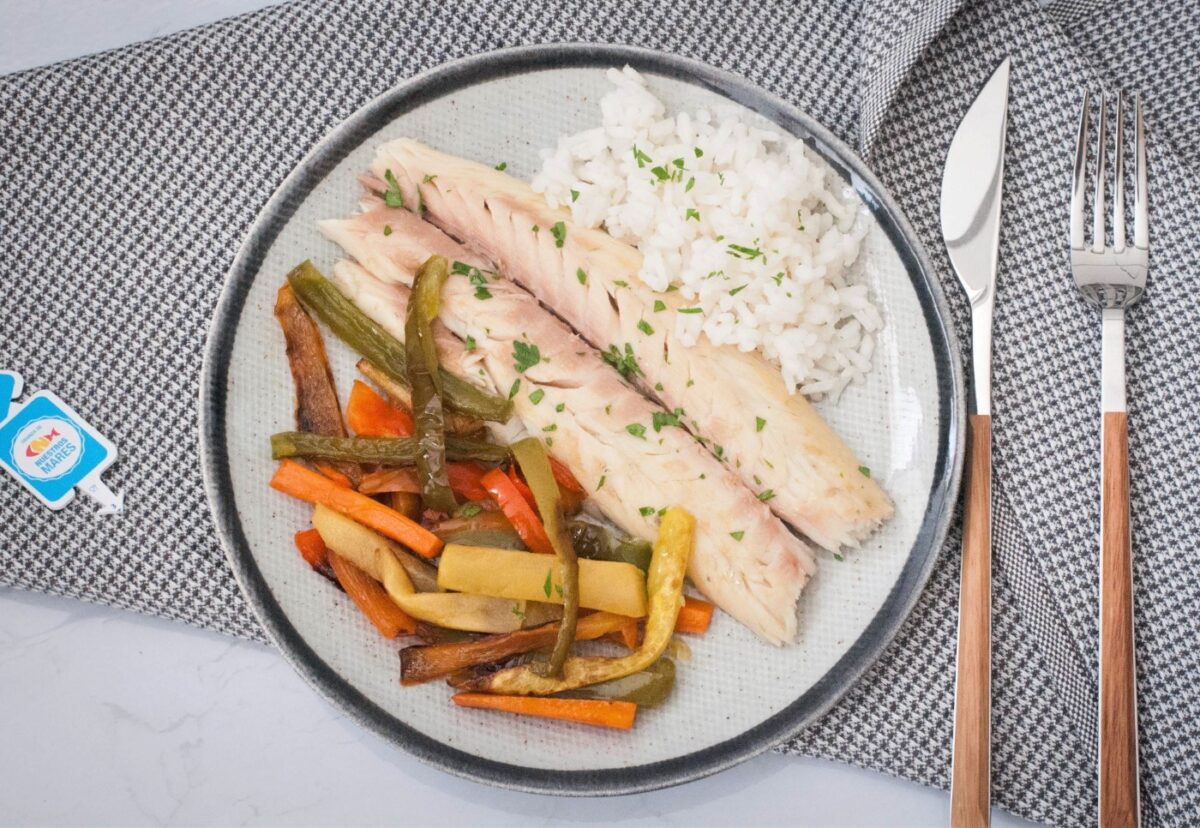 Lubina a la sal y al horno