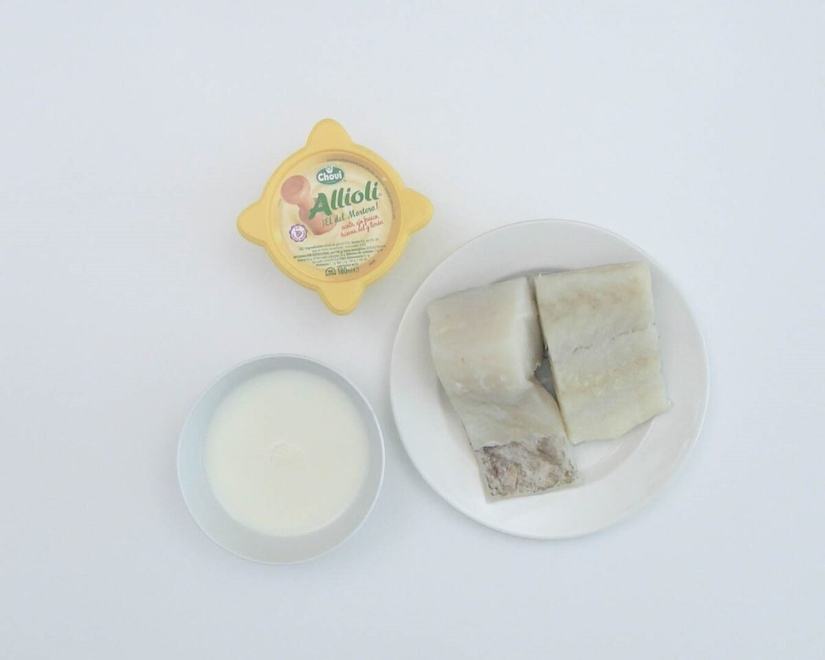 Brandada de bacalao con mayonesa o alioli