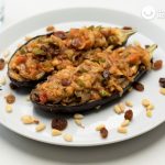 Berenjenas rellenas de verduras al estilo turco
