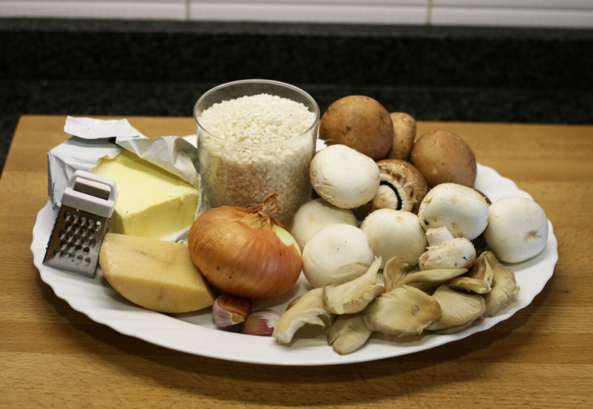Cómo hacer arroz con champiñones