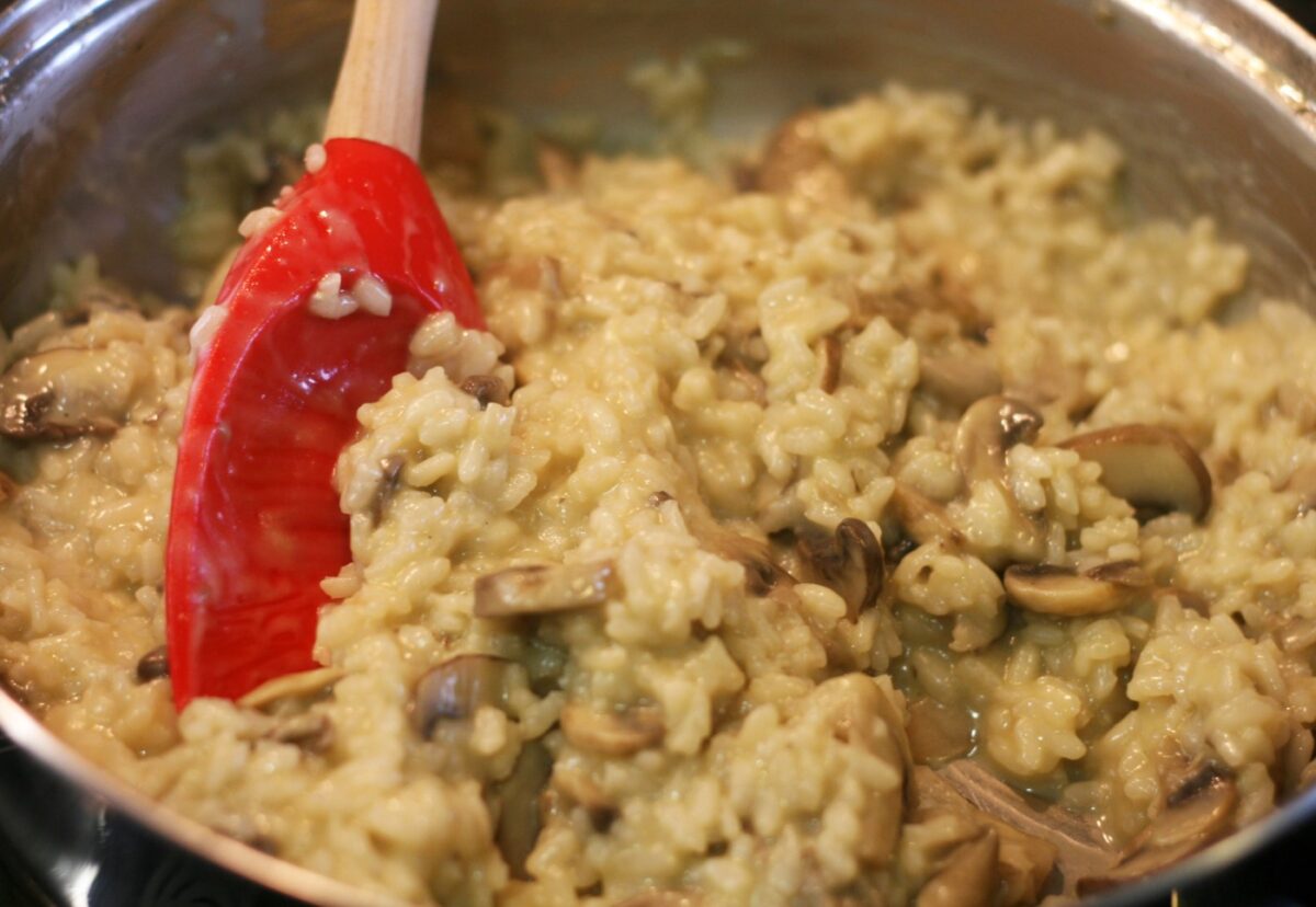 Cómo hacer arroz con champiñones