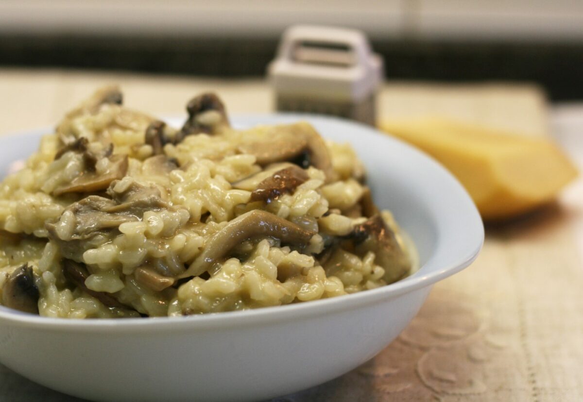 Cómo hacer arroz con champiñones