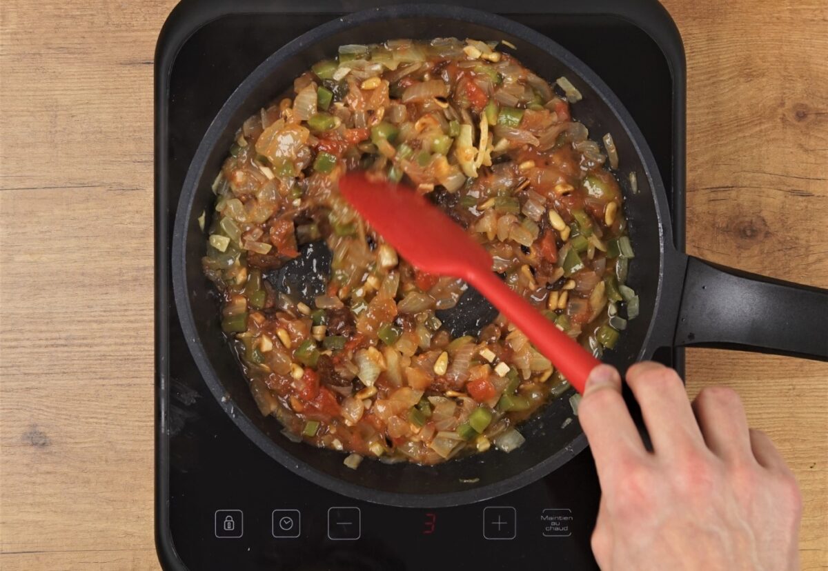 Berenjenas rellenas de verduras al estilo turco