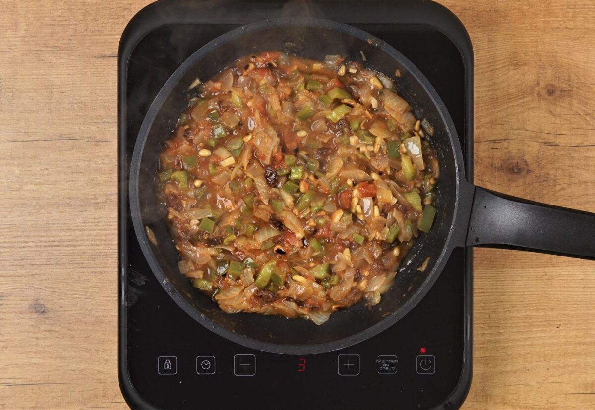 Berenjenas rellenas de verduras al estilo turco