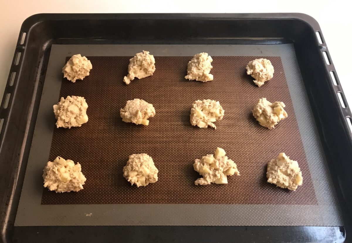 Galletas de avena y manzana sin azúcar