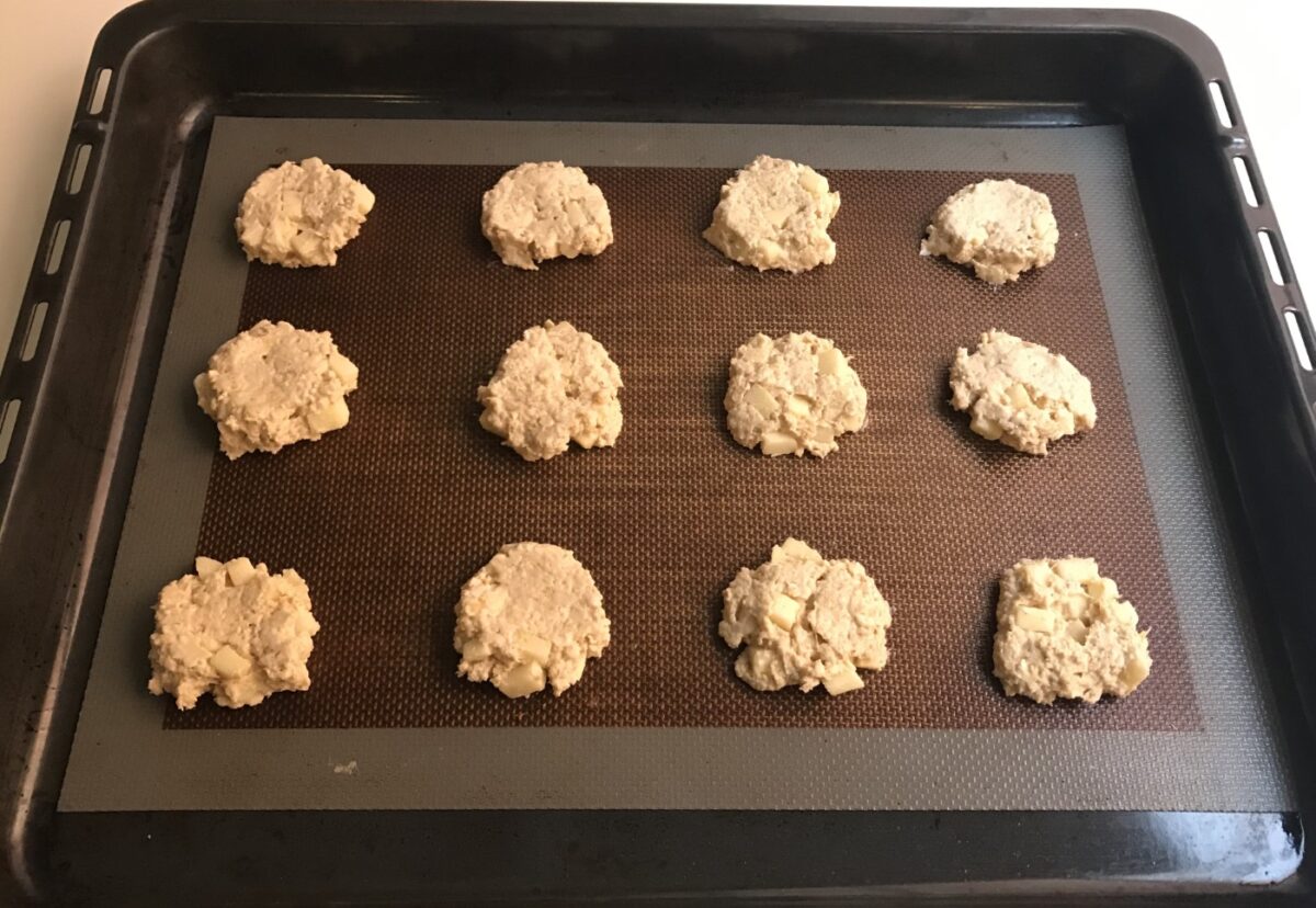 Galletas de avena y manzana sin azúcar