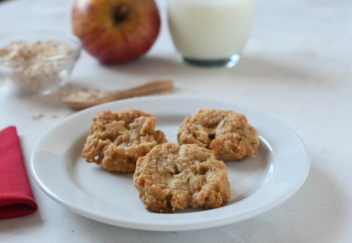 Galletas de avena y manzana sin azúcar