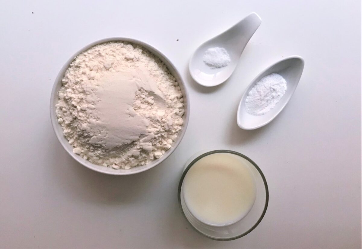 Pan fácil y rápido con harina común y levadura química
