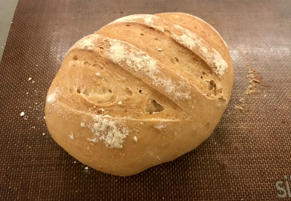 Pan de trigo fácil estilo rústico
