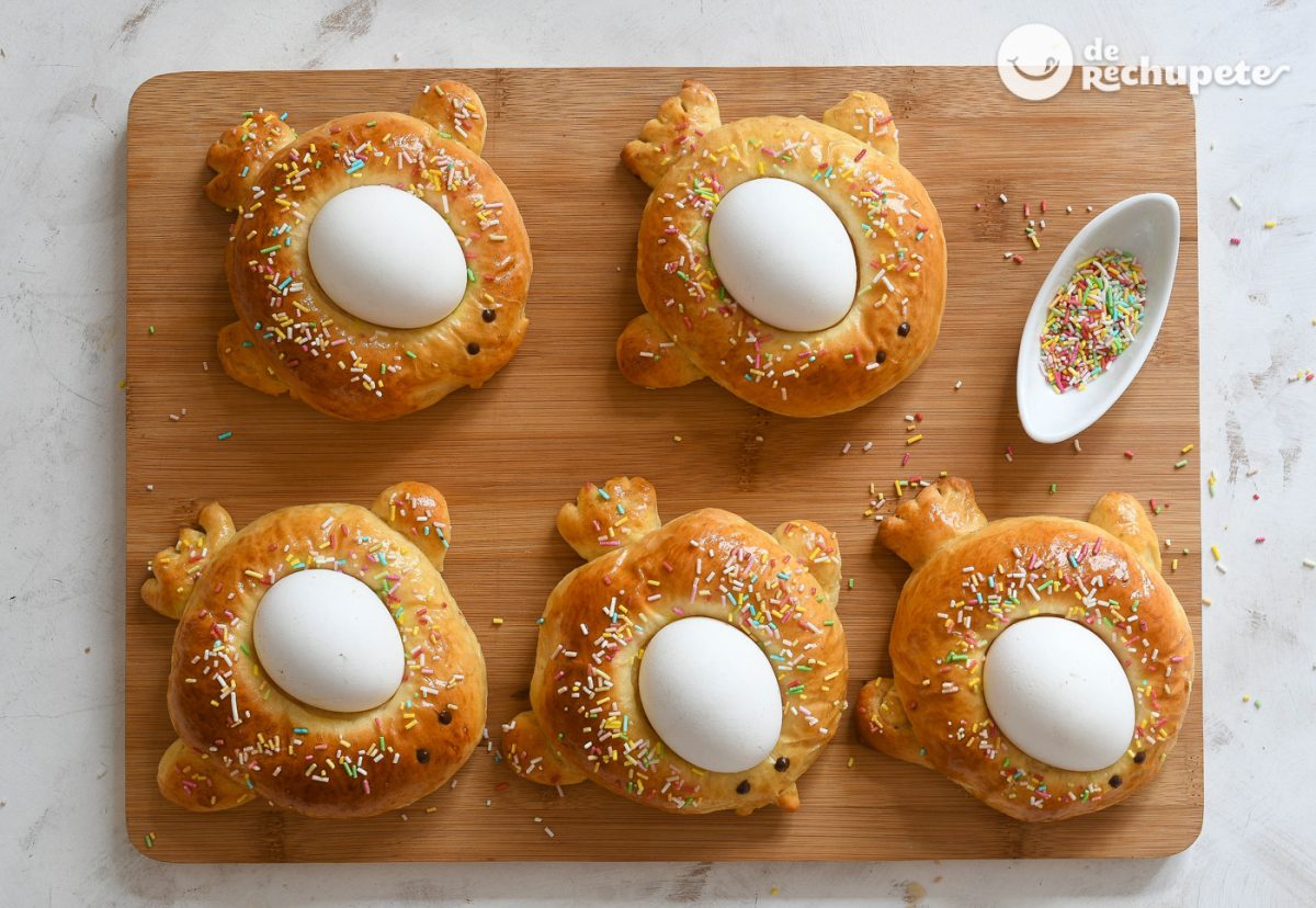 Monas de Pascua en forma de animalitos para los más peques