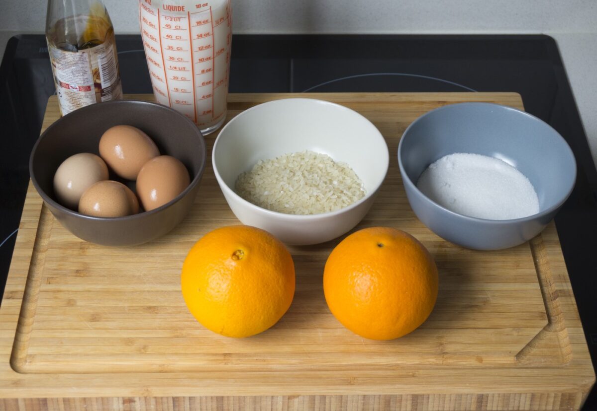 Arroz con leche con naranja. Postre madrileño