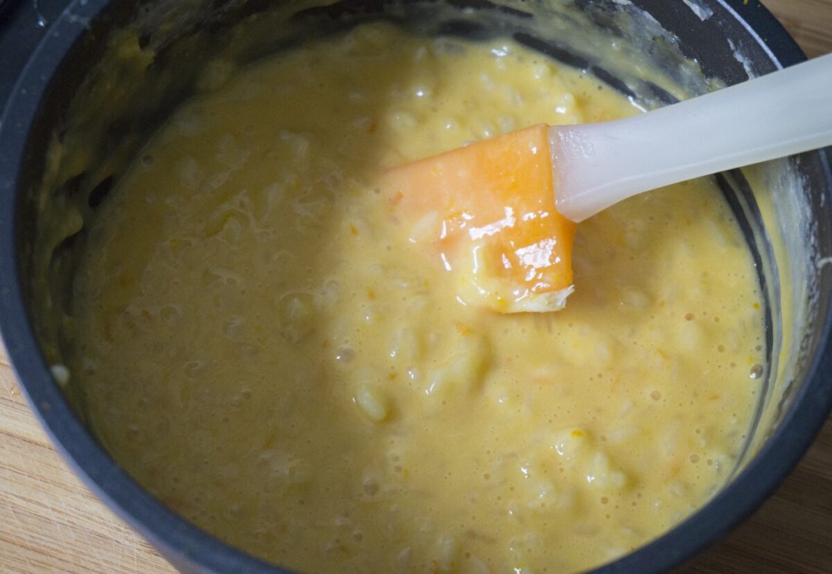 Arroz con leche con naranja. Postre madrileño