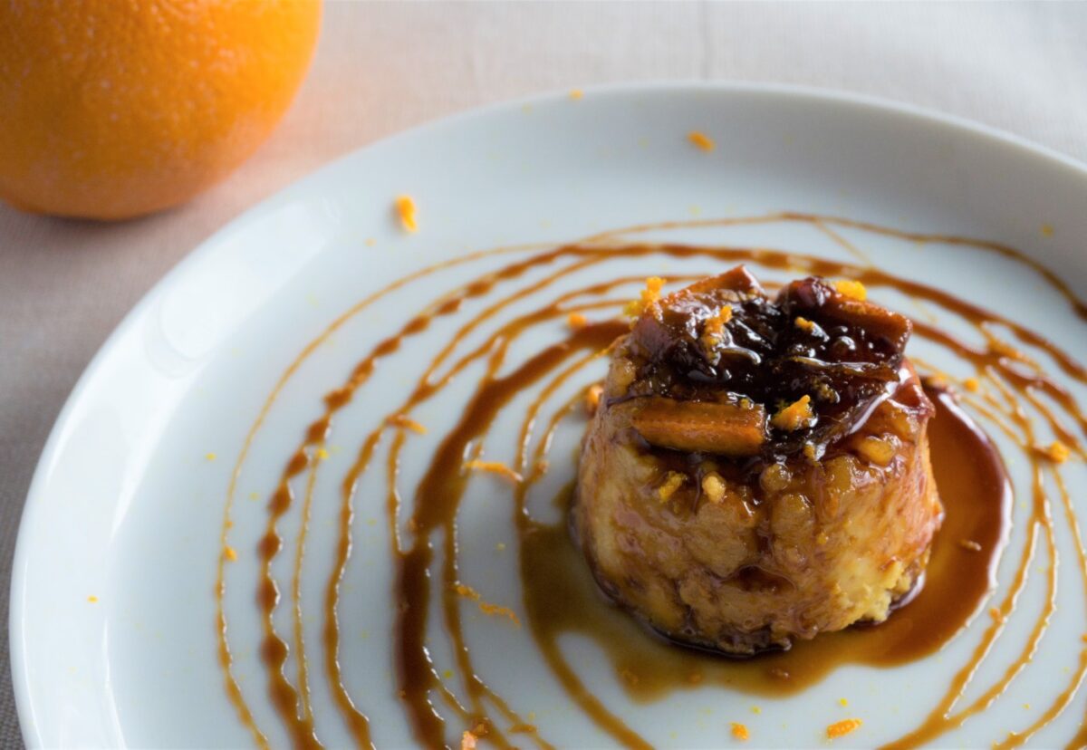 Arroz con leche con naranja. Postre madrileño
