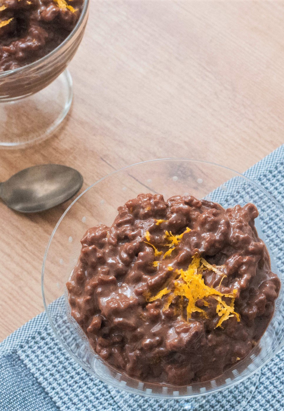 Arroz con leche y chocolate