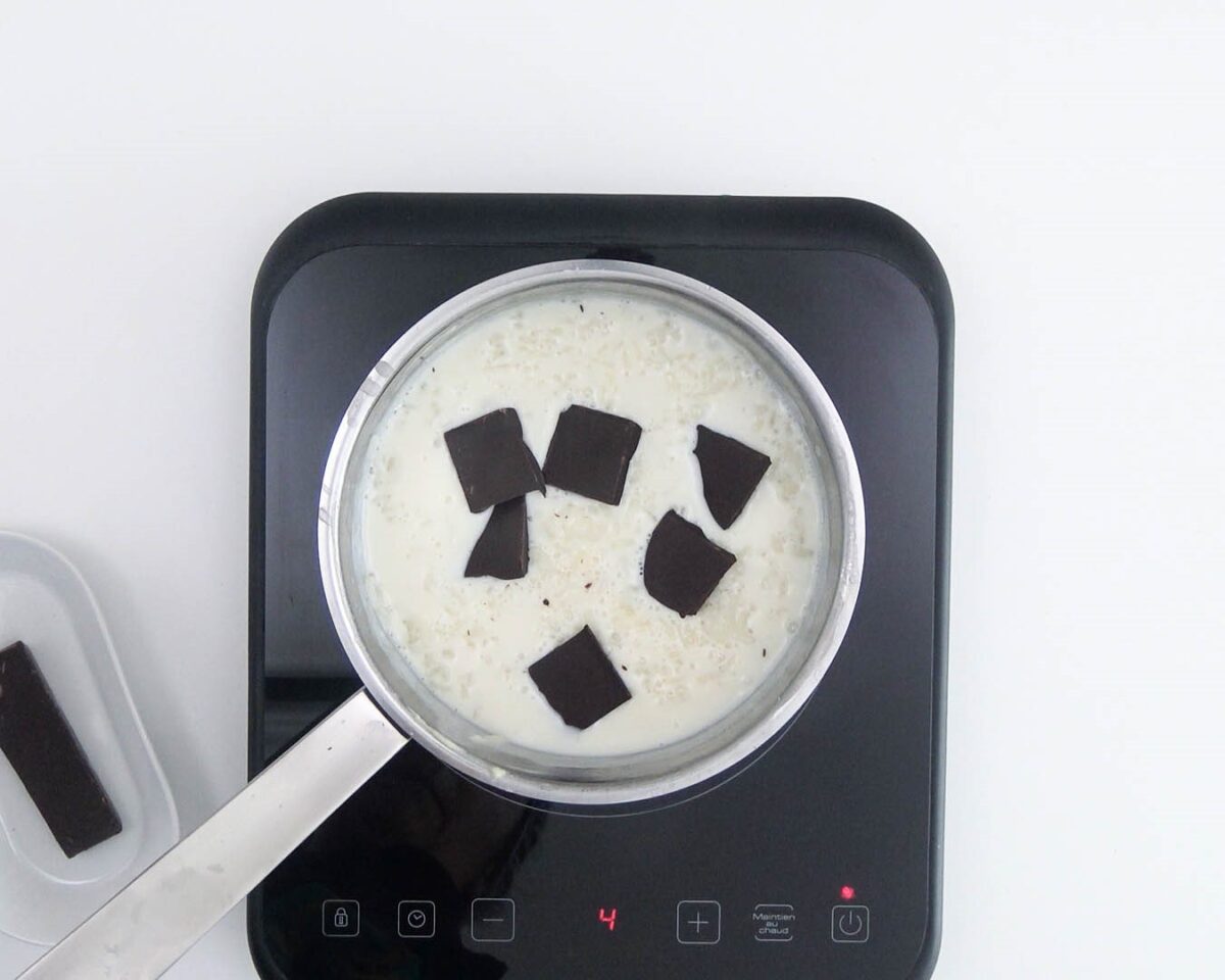 Arroz con leche y chocolate