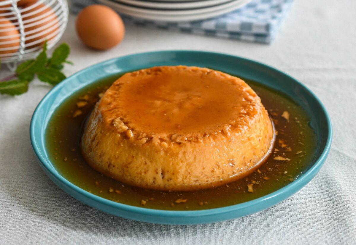 Flan de huevo en olla exprés