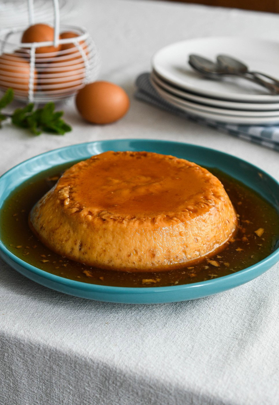 Flan de huevo en olla exprés