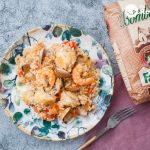 Arroz a la marinera con rape, gambas y almejas