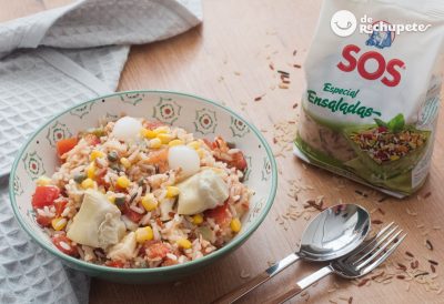 Ensalada de arroz con atún