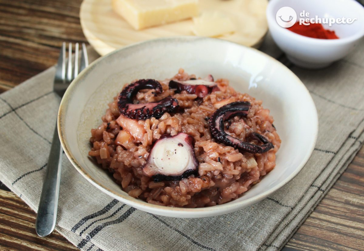 Risotto de pulpo o polpo alla parmigiana