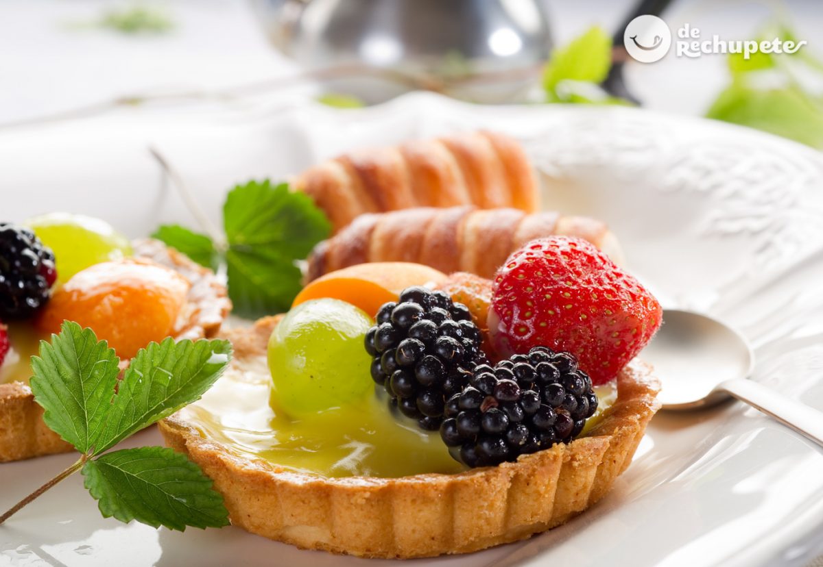 Tarta o tartaletas de frutas