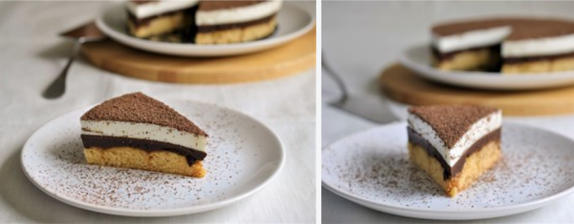 Tarta fría de yogur y café sin horno