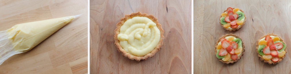 Tarta o tartaletas de frutas