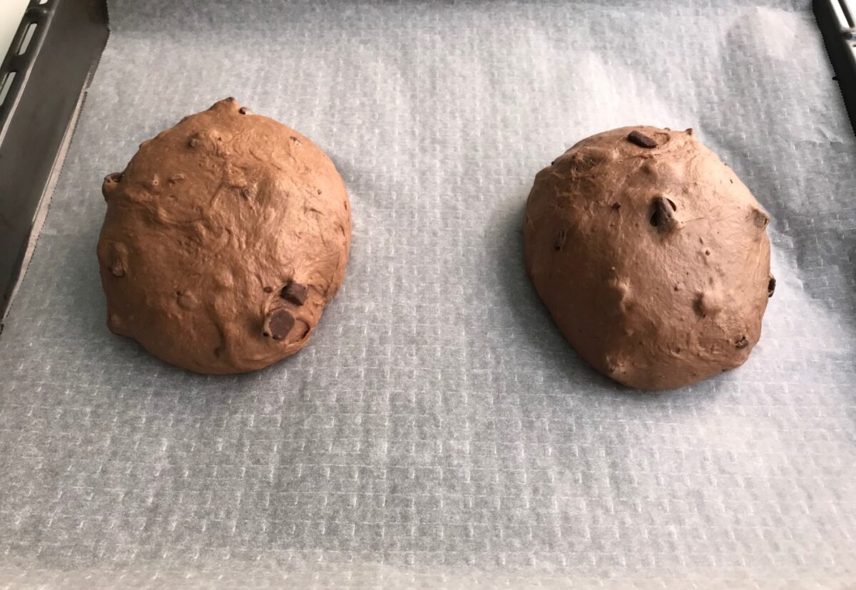 Pan casero con chocolate