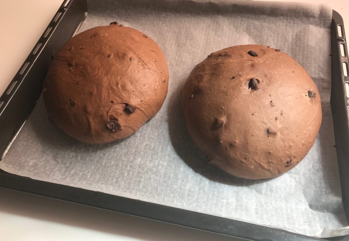 Pan casero con chocolate
