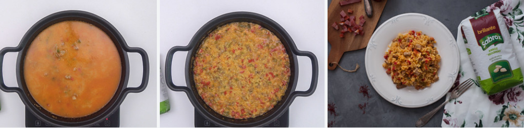 Cómo hacer un arroz ibérico. Receta de arroz con lomo y verduras