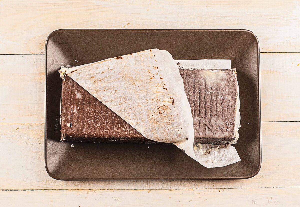Tarta de galletas y chocolate sin horno