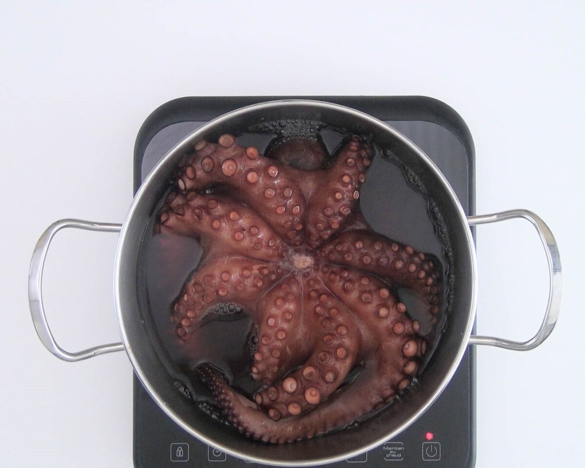 Arroz con pulpo y gambas