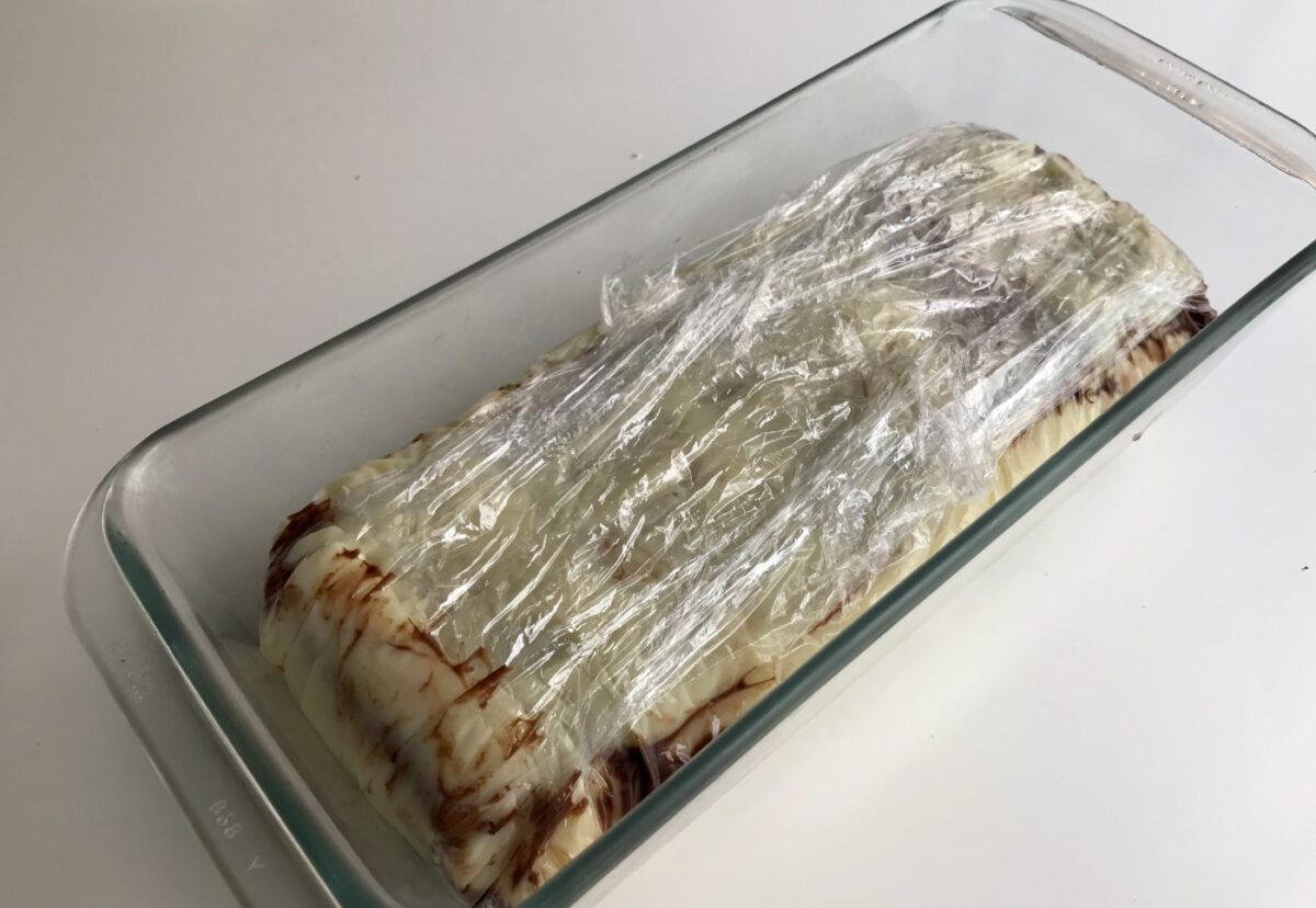 Tarta de galletas y chocolate blanco