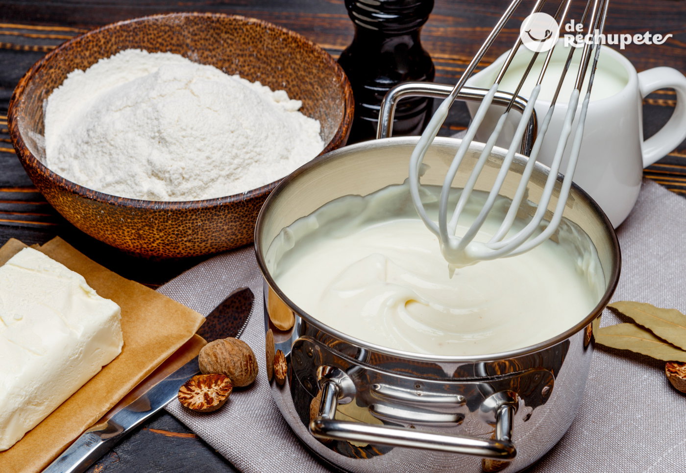 Cómo hacer bechamel casera para pasta, lasaña y canelones