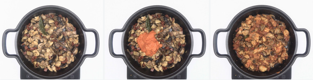 Arroz con pollo y setas en cazuela. Receta para disfrutar del Otoño