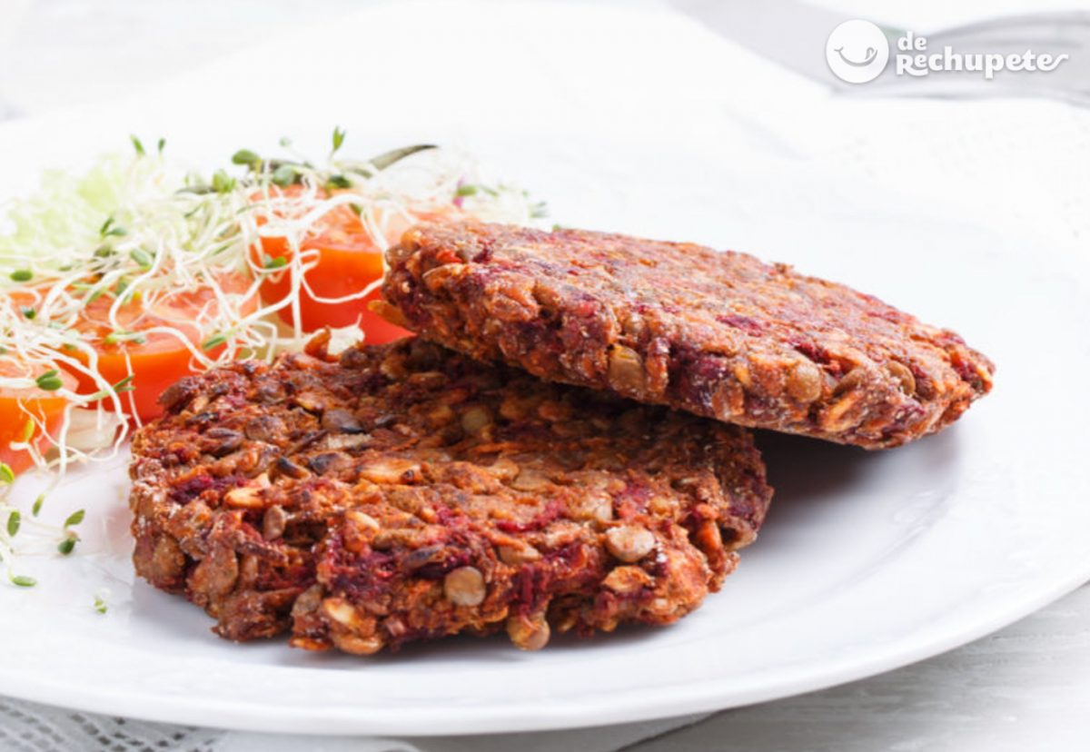 Hamburguesas de arroz y lentejas