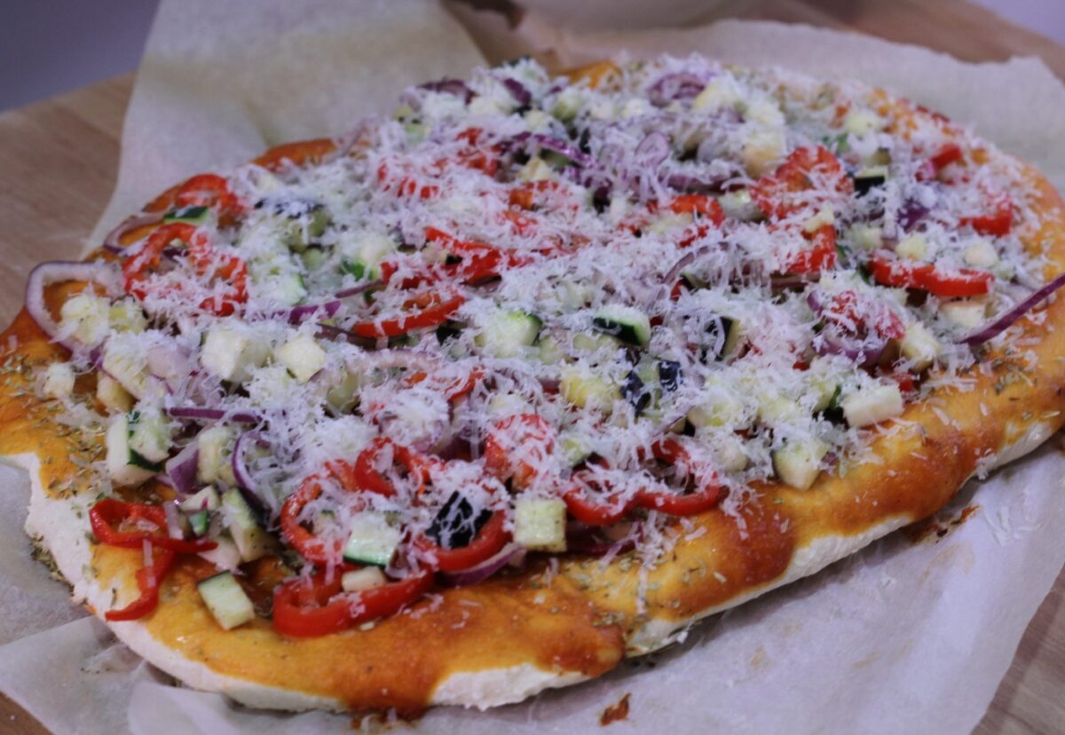 Cómo hacer pizza casera vegetal