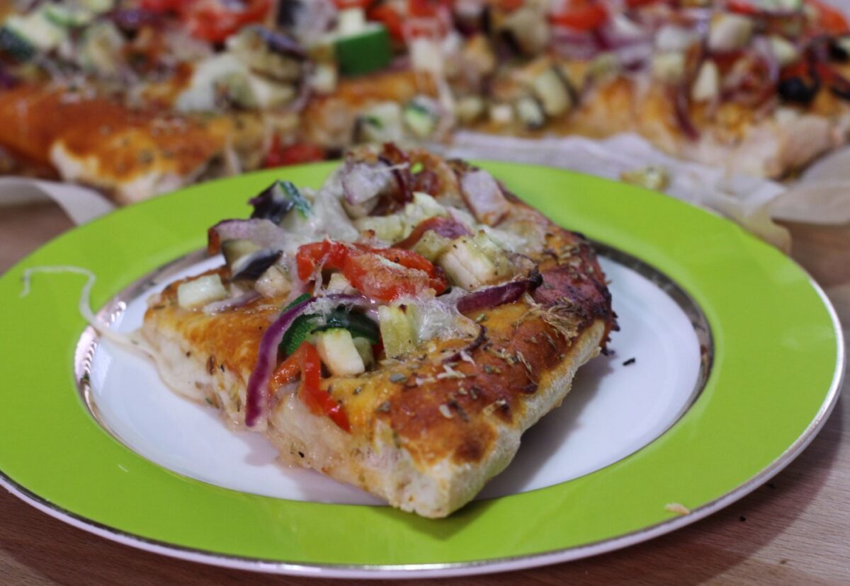 Cómo hacer pizza casera vegetal
