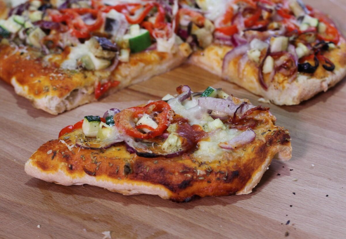 Cómo hacer pizza casera vegetal
