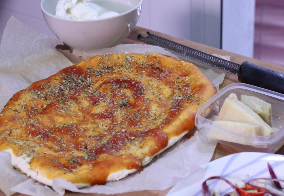 Cómo hacer pizza casera vegetal