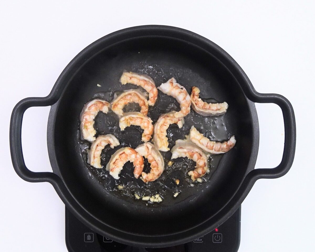 Risotto de setas y gambas. Receta casera para disfrutar del otoño