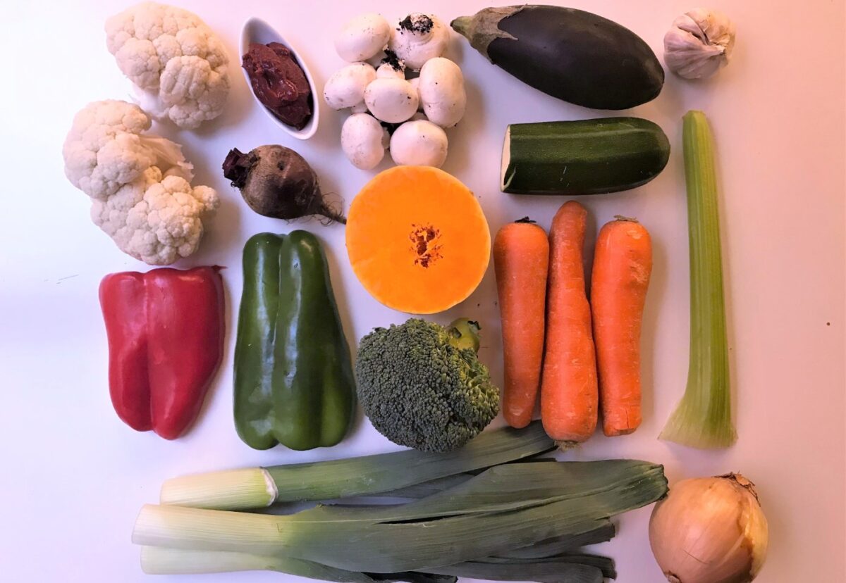 Caldo de verduras concentrado