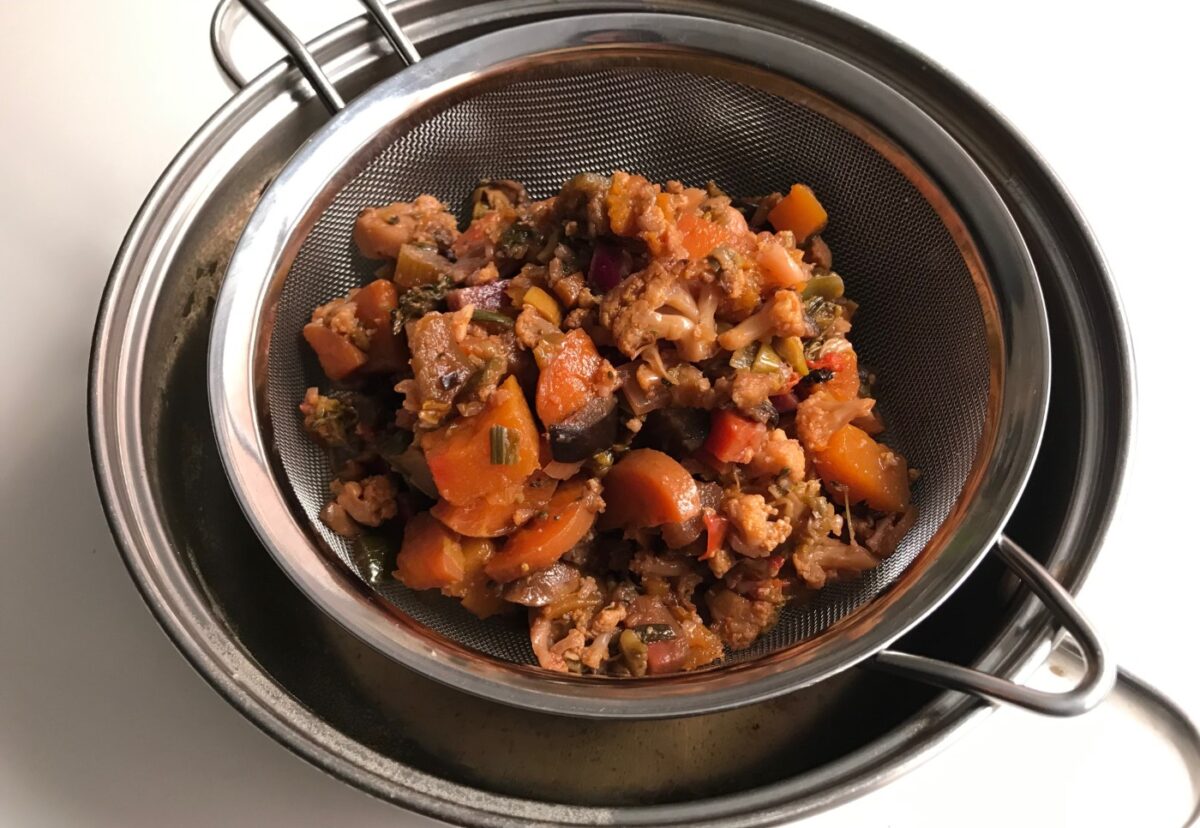 Caldo de verduras concentrado